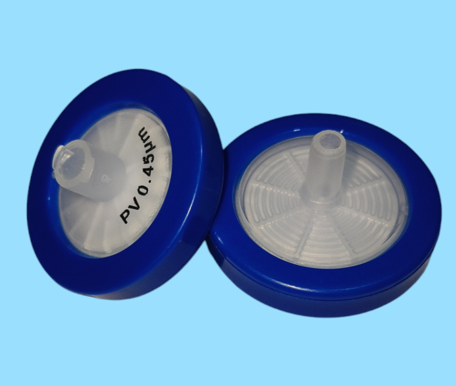 PVDF Syringe Filter(25mm 0.45um) Individual Packing Sterile Hydrophobic